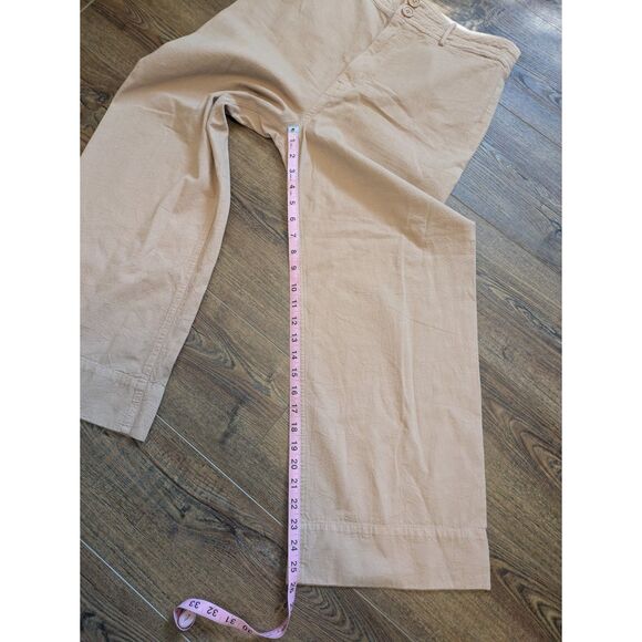 Apiece Apart New York Women's Beige Merida Cotton Wide Leg Pants 8 - Picture 6 of 8